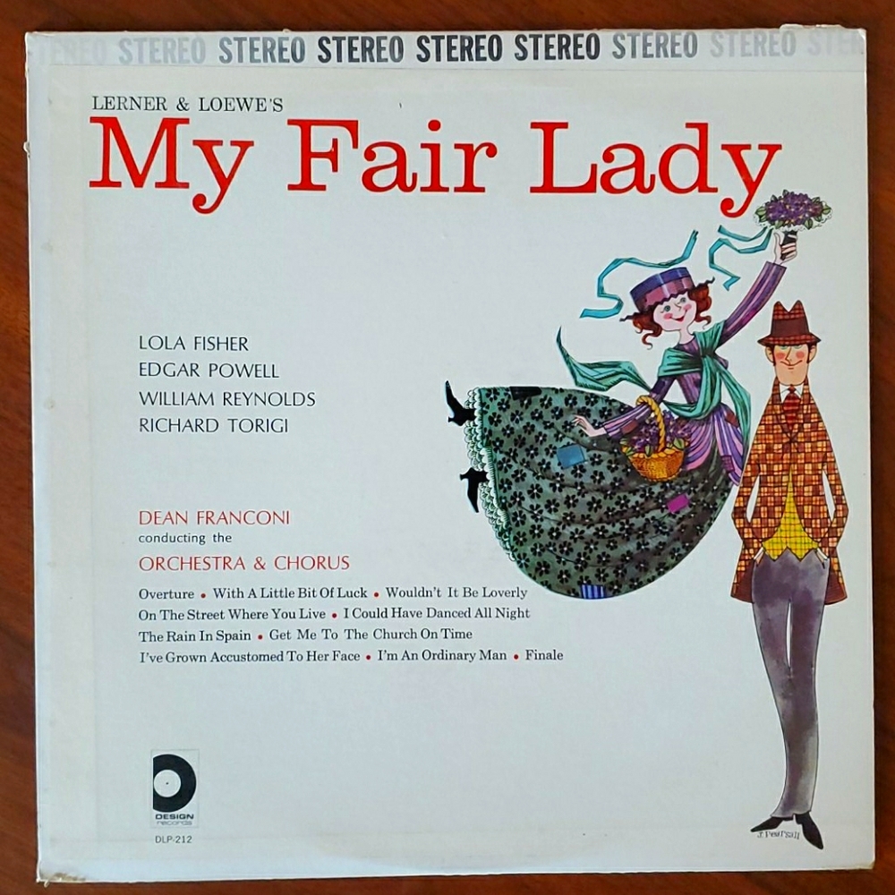 My Fair Lady vinyl album Dean Franconi conducting